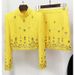 Women's Clothing celebrity fashion new heavy beaded diamond short top skirt suit two piece suit_ecoleips.com