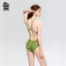 One Piece Swimsuit For Women New Professional Sports Racing Swimming Pool Hot Spring Triangle Quick Drying Anti Chlorine_ecoleips.com