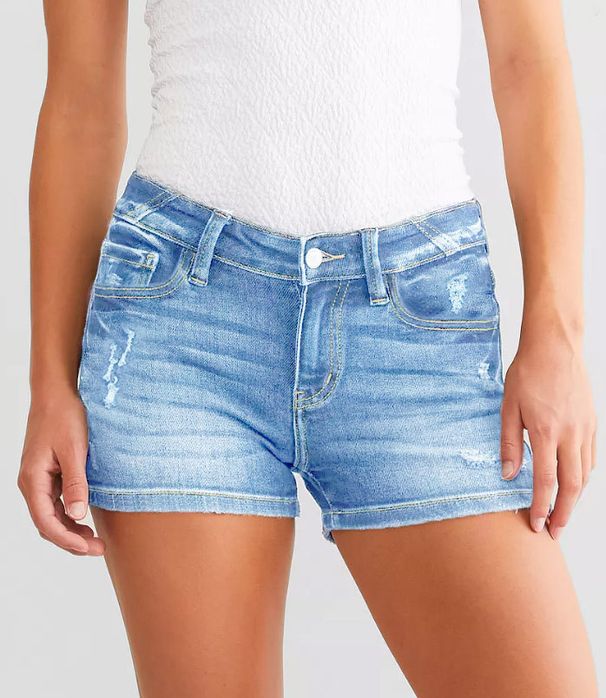 2025s 2025 Summer New Washed Ripped High-Waisted Denim Shorts For Women_ecoleips.com