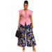 Women's Summer Elegant Solid Color Pleated Irregular Vest Top And Wide Leg Pants Set American Style_ecoleips.com