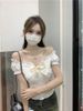 Cool And Silky, Tmall Quality, One-Shoulder Bow Knitted Short-Sleeve T-Shirt For Women_ecoleips.com