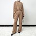Modest Abaya Dress Elegant Batwing Sleeve Dress & Robe Set – Wrinkle-Resistant Acetate Blend (S-XXL, Dusty Blue/Khaki/Mint)_ecoleips.com