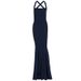 Summer Slim Fit Backless Women's Dress Sexy Solid Color European American Style Waist Cinching Casual Vintage Maxi Dress_ecoleips.com