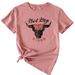 Aria Basics Aria Basics Foreign Trade Cross-Border European And American Not My Deo Vintage Fun Pattern Women's Short-Sleeve Round-Neck T-Shirt_ecoleips.com