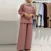 Women's Fashion 2 Piece Set 2025 Spring New Muslim Casual Suit_ecoleips.com