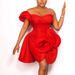 Strapless Bodycon Dress With 3D Floral Appliqués – Asymmetric Ruched Cocktail Dress For Parties & Weddings (S-XXL, Stretchy Polyester-Spandex Blend)_ecoleips.com