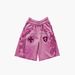 Unisex American Style Trendy Loose Fitting Casual Shorts Dark Themed Unique Printed Design Women's Clothing Bottoms_ecoleips.com