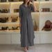 2024 Women's Urban Elegant Cotton Linen Slim Waist Long Shirt Wide Leg Pants Suit Independent Station Summer Autumn Fashion Set_ecoleips.com