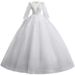 Plus Size Light Wedding Dress French Style Long Sleeved Bridal Reception Gown Petite Style High End Luxury_ecoleips.com