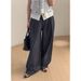 Suitable For All Seasons CLEAN SPACE Lazy Style Linen Casual For Women 2025 New Breathable Skin-friendly Long Pants 53915_ecoleips.com