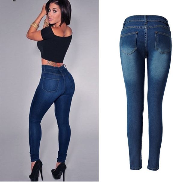 Women's Clothing High Waist Elastic Slim Pencil Pants_ecoleips.com