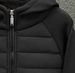Streetwear Tech Hooded Jacket For Men & Women - Lightweight Windproof Coat With Contrast Panels, Water-Resistant Polyester (White, Black)_ecoleips.com