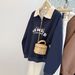 European American Style Real Shot Plus-size Printed Half-zip Long-sleeve Sweatshirt Women, Thin Loose-fit Polo Collar_ecoleips.com