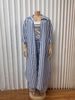 New Women's Three Piece Set Mid Length Fashion Striped Long Sleeved Shirt Plus Size_ecoleips.com