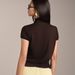 French-style Hot-selling Women's Clothing 2026 Spring New Fashion Sexy Hollow-out Front Lace-up Slim-fit Short-sleeve_ecoleips.com