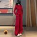 Fashion Suit For Women, Autumn New Half-Zip Long Sleeve Sweatshirt, Slimming Casual Sports Two-Piece Set_ecoleips.com