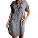 Independent Station 2023 Cross-Border New Product European And American Style Lapel Short Sleeve Slim Denim Shirt_ecoleips.com