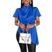 Women's Clothing Satin Shirt Asymmetrical Hem Blouse Spring Summer For Formal & Casual For Women Top Spring Summer_ecoleips.com