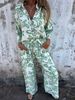 Women's Clothing New Casual Women's Clothing Independent Station Hot Selling Ladies Printed Two Piece Shirt And Trousers Suit_ecoleips.com