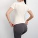 Women’s Clothing Yoga Clothes Women Quick Drying Tight T Shirt Sports Short Sleeved Running Pilates Stand Up Collar Zipper Jacket Fitness Clothes_ecoleips.com