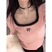 This Korean-Style, Fitted, Short-Sleeved Undergarment For Spicy Girls Is Perfect For Wearing Underneath Woolen Tops In A_ecoleips.com