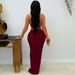 Sleek Bodycon Dress With Back Cutout & Metal Accents – Stretchy Milk Silk Satin (S-XXL, Black/Burgundy, Sleeveless Wrap Mini For Evening & Office)_ecoleips.com