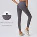Pilates Yoga Pants Women's Elastic Tight Cropped Pants, High Waist, Butt Lifting, Nude Feel Sports Fitness Pants D25085_ecoleips.com