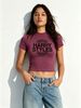 Letter-print Cropped Short-sleeved T-shirt For Women, Y2K High-waisted T-shirt, A Must-have Item For Music Fans And Streetwear Enthusiasts._ecoleips.com