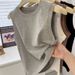 Cross-border American-style Minimalist Solid Color Tank For Women, Summer Korean Version, Versatile Slim-fit Outerwear_ecoleips.com
