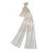 Women's Clothing Light Luxury High End Twisted Suspender Tube Top Vest + High Waist Pleated Wide Leg Drape Trousers Suit Summer_ecoleips.com