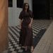 Women's Ruched Panel Round Neck Short Sleeve Casual Midi Dress – Elegant Summer Gown 2026_ecoleips.com