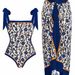Women's Clothing New Version Printed Two Piece Swimsuit Conservative Cover Hip Skirt Swimsuit_ecoleips.com