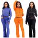 Women's Clothing New Style Fashionable And Elegant Waffle Hooded Two Piece Suit_ecoleips.com