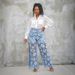 Women's Lace-Insert Distressed Jeans | Bohemian Embroidered Denim Pants With Cutout Details | Trendy Streetwear Fashion (Blue, S-3XL)_ecoleips.com