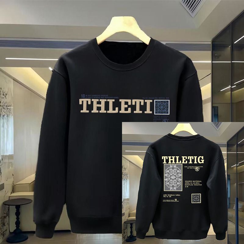 FW25 Matching Couple Cotton Crew Neck Sweatshirt - His & Hers_ecoleips.com