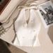 Women's French Style Beaded Strapless Cami Top Backless Knit Sleeveless Bustier Chic Layering Statement Piece_ecoleips.com