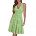 Women's Clothing Women's Sleeveless Halter Neck Bohemian Dress Urban Fashion Floral Pockets Elastic Waist Pleats_ecoleips.com