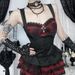 Subculture Dark Sexy Slim Fit Plaid Top for Women Gothic Style Vest Versatile Summer New Arrivals_ecoleips.com