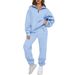 "Women's Minimalist Solid Color Tracksuit Set – Sleek Pocketless Design For Casual & Athleisure Wear"_ecoleips.com