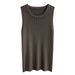 Solid Color Camisole Women, Autumn And Winter Inner Layer For Suits, Popular French-style Vest, Summer Outerwear,_ecoleips.com