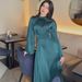 Voya Voya Women's European And American 2026 Spring New Strapless Solid Color Satin Princess Style Waist-Slimming Dress_ecoleips.com