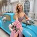 European And American Wedding Foreign Trade Cross-border Sleeveless Slit Sequin Elegant Evening Party Tulle Dress_ecoleips.com