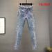 European Station New Heavy Duty Casual High Waist Slim Hot Brick Slim All Match Straight Nine Point Jeans Women's Trend_ecoleips.com