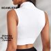 Cross Border Seamless Zippered Sports Bra Vest Backless Fitness Running Yoga Top Outerwear for Women_ecoleips.com