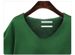 Women's V-neck Short-Sleeved Linen Shirt Batwing Sleeve Loose Fit Casual Cotton Top For Summer_ecoleips.com