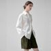French-style Cotton-linen Shirt For Women, Long-sleeved White Top, Casual Work Shirt, Loose, Cool And Breathable, 26_ecoleips.com