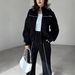 Women's plus Size Fleece Lined Sweatshirt Jacket And Pants Set Casual Autumn Two-Piece Outfit Polyester England Style Fashion_ecoleips.com