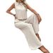 2025 European And American Spring And Summer New Women's Clothing New Products Sleeveless Lace Up Jumpsuit Fashion Trousers_ecoleips.com