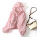 2026 New Sunscreen Clothing Women's UV Protection Small Summer Fashion Loose Hooded Zipper Thin Casual_ecoleips.com