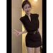 Short Skirt Set For Women Fashion Summer 2025 Thin Slimming V-Neck T-Shirt Women's Outerwear Solid Color Sleeveless Top_ecoleips.com